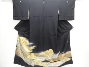 作家物　鼓模様留袖(比翼付き)